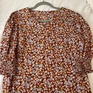 V-Neck Floral Blouse